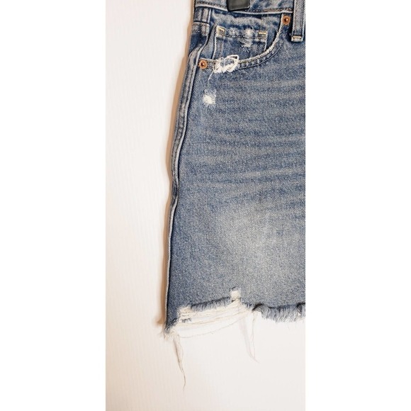 Abercrombie and Fitch Zoe Natural Rise Vintage A-Line Denim Skirt Zipper 4 27 - Picture 8 of 11